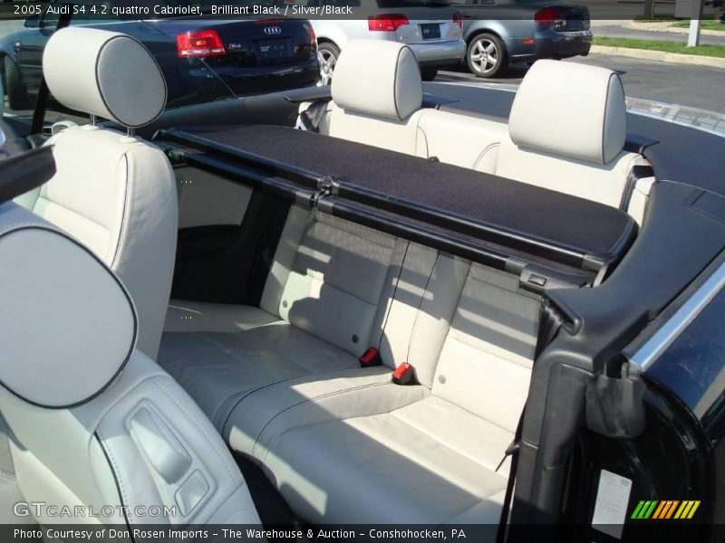 Brilliant Black / Silver/Black 2005 Audi S4 4.2 quattro Cabriolet