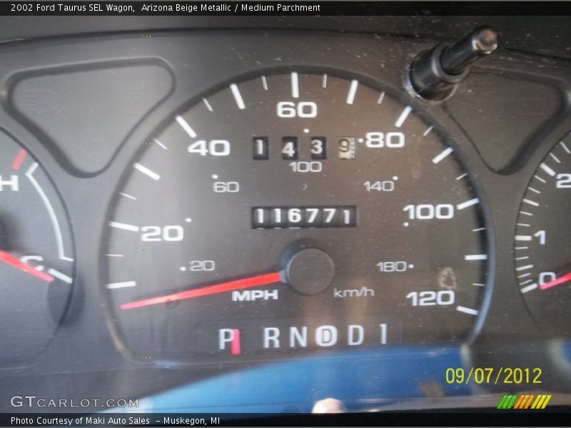 Arizona Beige Metallic / Medium Parchment 2002 Ford Taurus SEL Wagon