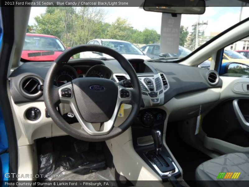Blue Candy / Charcoal Black/Light Stone 2013 Ford Fiesta SE Sedan