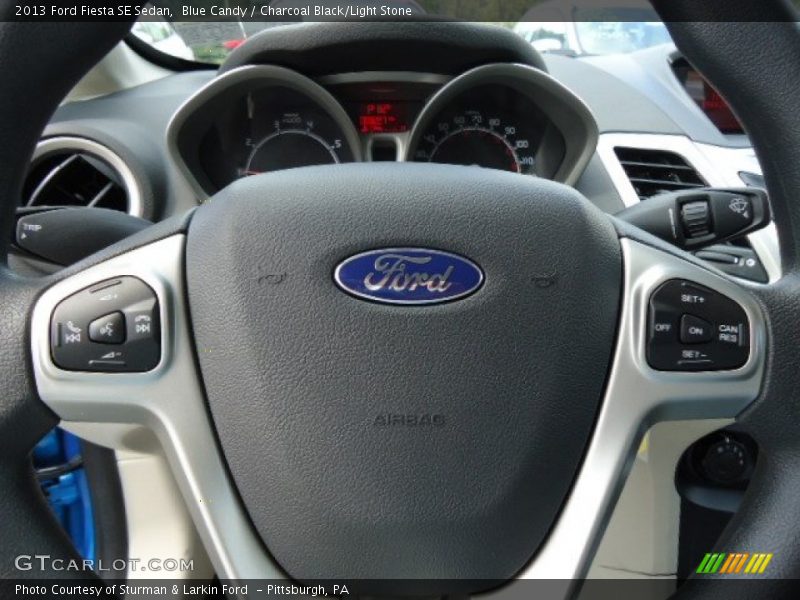 Blue Candy / Charcoal Black/Light Stone 2013 Ford Fiesta SE Sedan