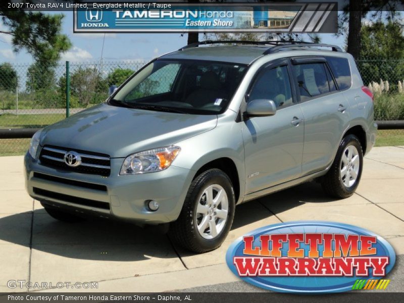 Everglade Metallic / Taupe 2007 Toyota RAV4 Limited