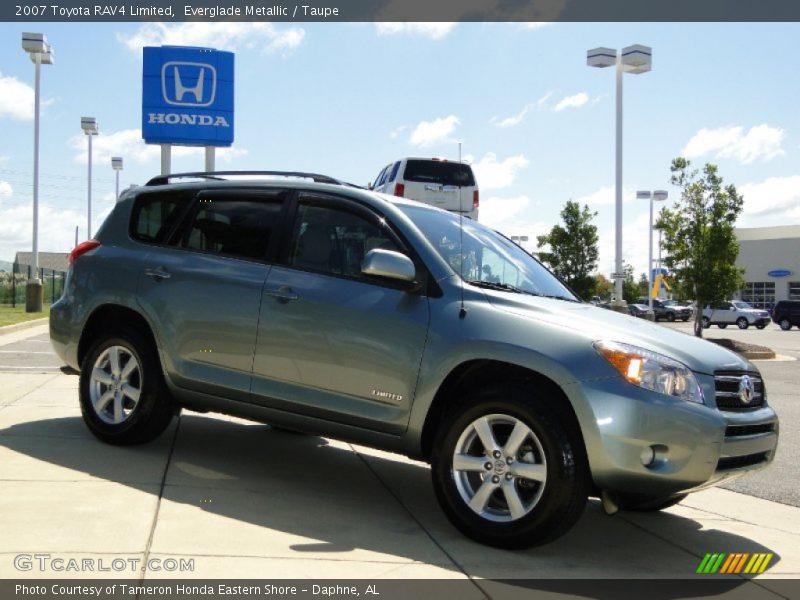 Everglade Metallic / Taupe 2007 Toyota RAV4 Limited