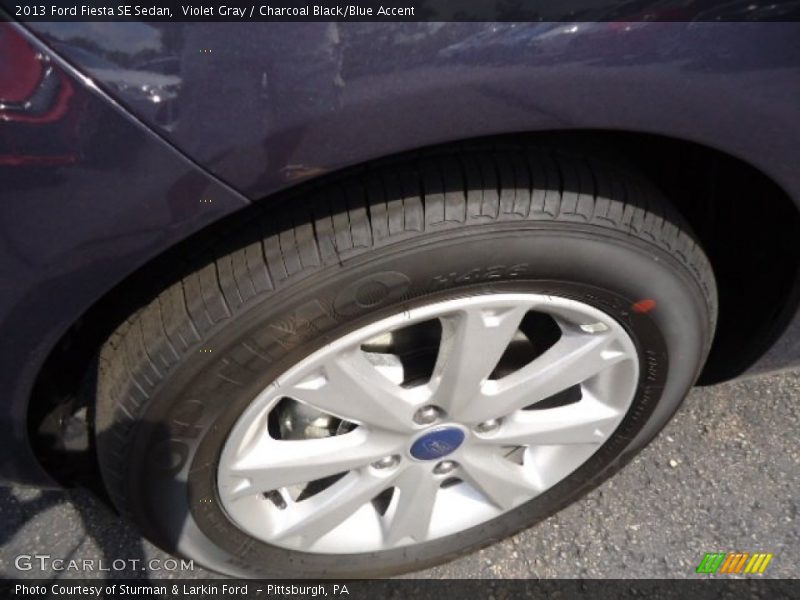 Violet Gray / Charcoal Black/Blue Accent 2013 Ford Fiesta SE Sedan