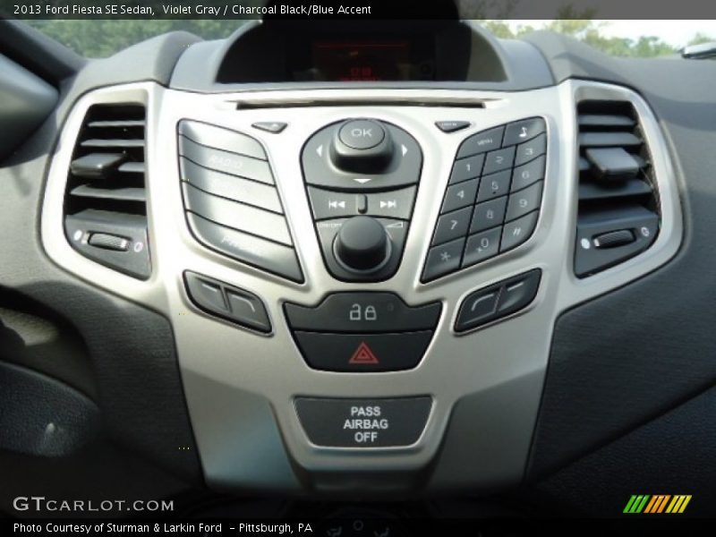 Violet Gray / Charcoal Black/Blue Accent 2013 Ford Fiesta SE Sedan