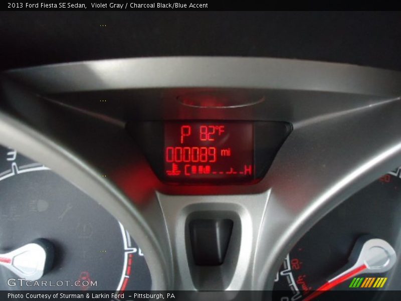Violet Gray / Charcoal Black/Blue Accent 2013 Ford Fiesta SE Sedan