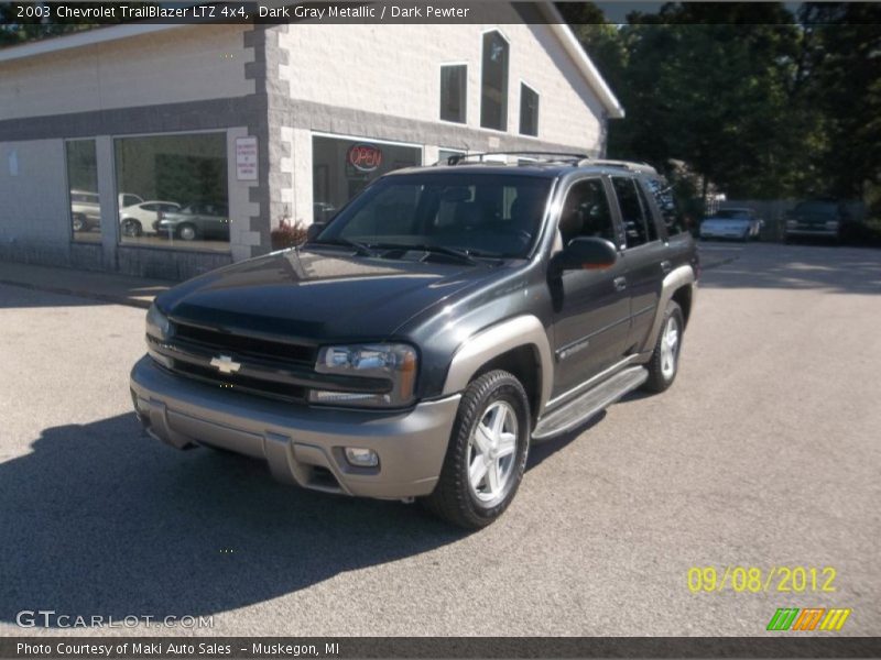 Dark Gray Metallic / Dark Pewter 2003 Chevrolet TrailBlazer LTZ 4x4
