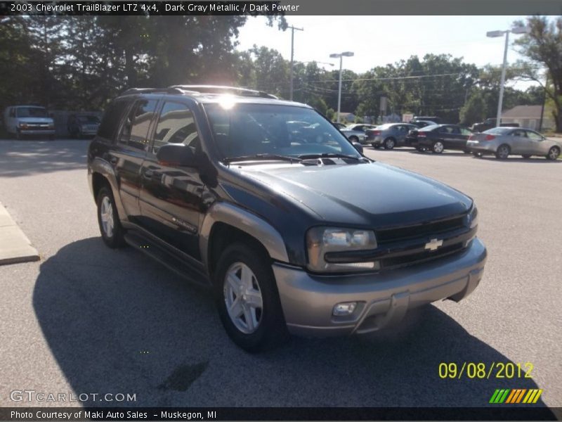 Dark Gray Metallic / Dark Pewter 2003 Chevrolet TrailBlazer LTZ 4x4