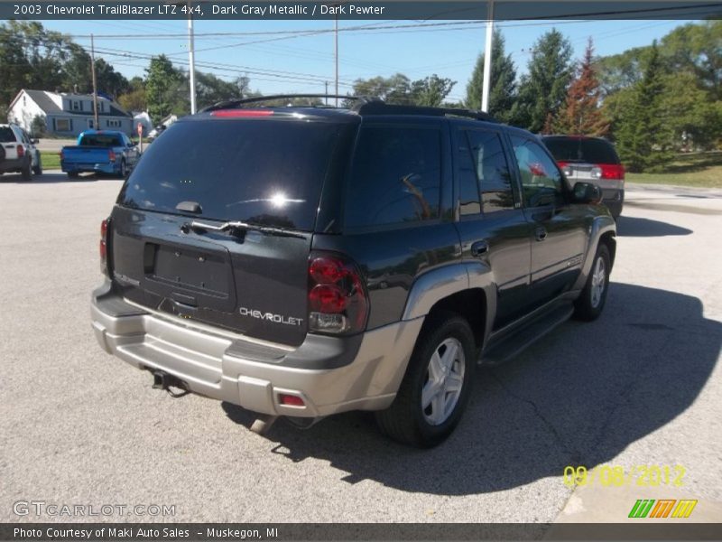 Dark Gray Metallic / Dark Pewter 2003 Chevrolet TrailBlazer LTZ 4x4