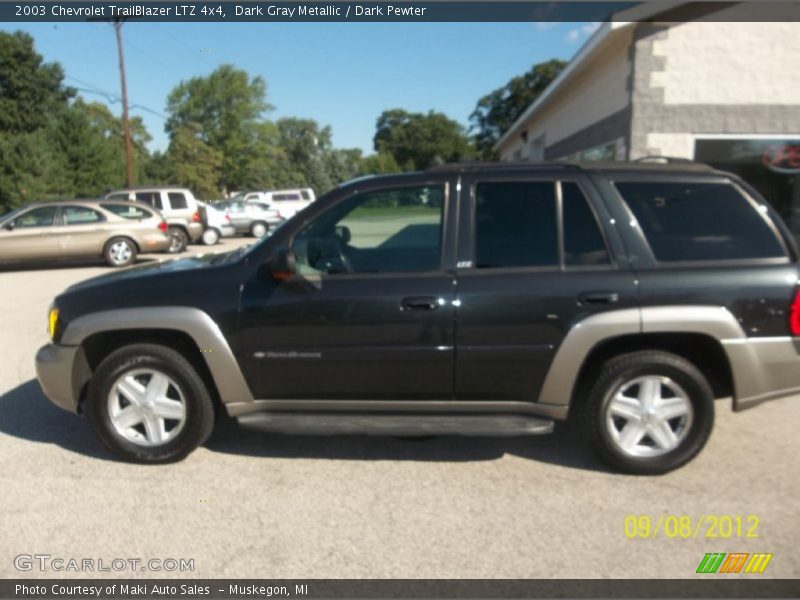 Dark Gray Metallic / Dark Pewter 2003 Chevrolet TrailBlazer LTZ 4x4