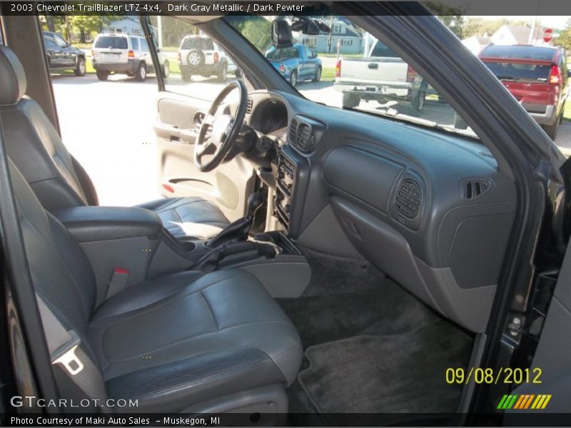 Dark Gray Metallic / Dark Pewter 2003 Chevrolet TrailBlazer LTZ 4x4