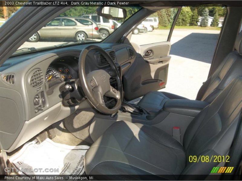 Dark Gray Metallic / Dark Pewter 2003 Chevrolet TrailBlazer LTZ 4x4