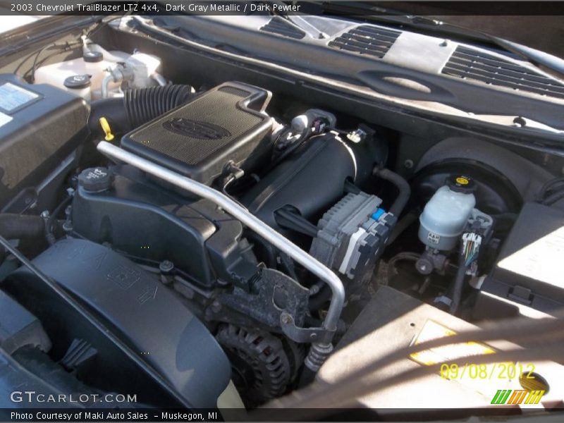 Dark Gray Metallic / Dark Pewter 2003 Chevrolet TrailBlazer LTZ 4x4