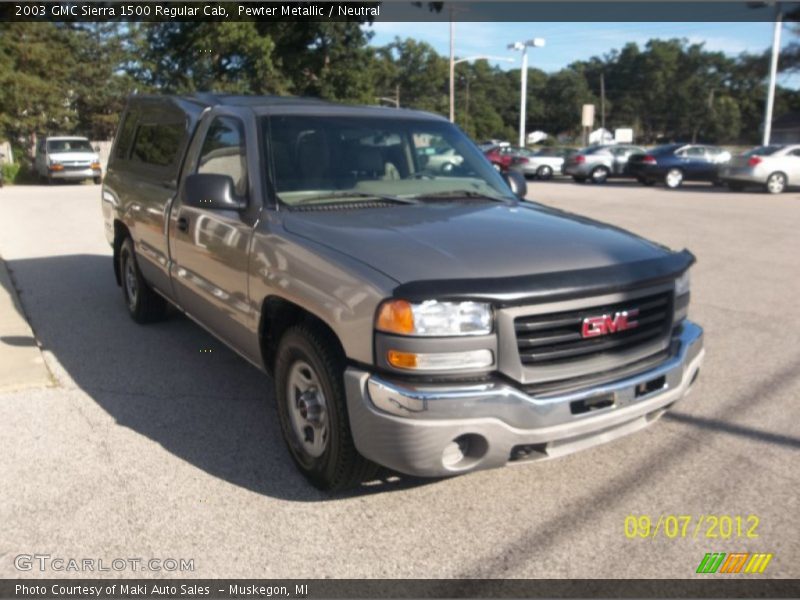 Pewter Metallic / Neutral 2003 GMC Sierra 1500 Regular Cab