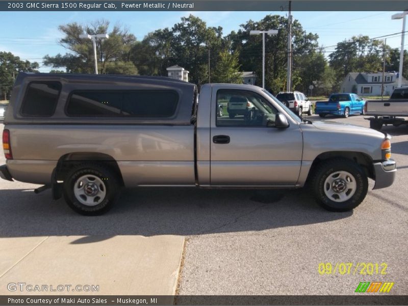Pewter Metallic / Neutral 2003 GMC Sierra 1500 Regular Cab