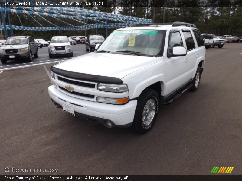 Summit White / Tan/Neutral 2005 Chevrolet Tahoe Z71