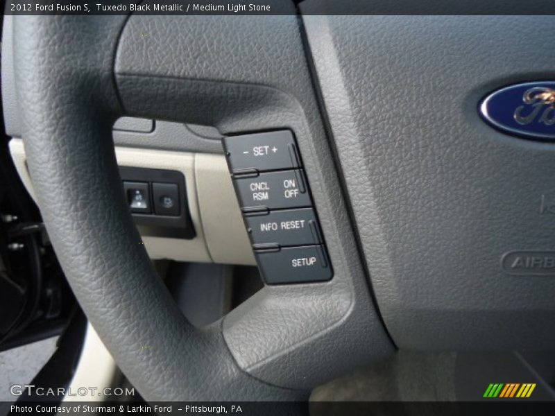 Tuxedo Black Metallic / Medium Light Stone 2012 Ford Fusion S