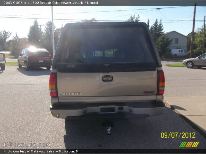 Pewter Metallic / Neutral 2003 GMC Sierra 1500 Regular Cab