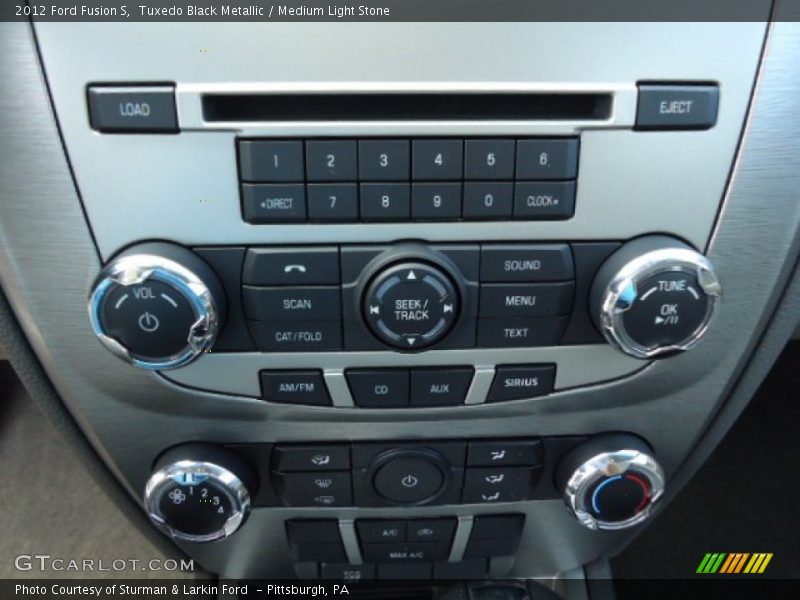 Tuxedo Black Metallic / Medium Light Stone 2012 Ford Fusion S