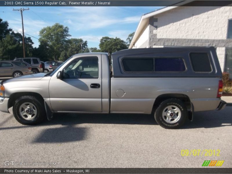 Pewter Metallic / Neutral 2003 GMC Sierra 1500 Regular Cab