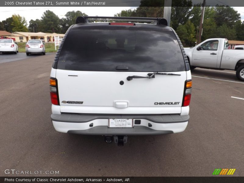 Summit White / Tan/Neutral 2005 Chevrolet Tahoe Z71