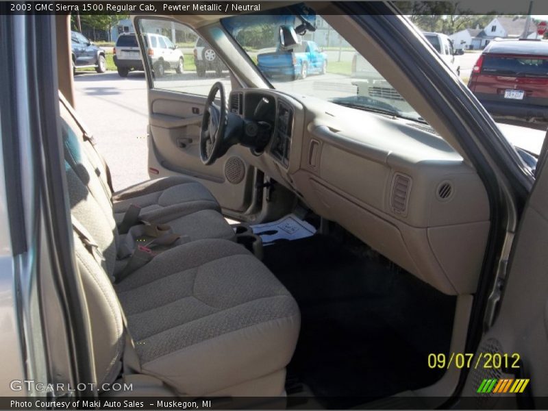 Pewter Metallic / Neutral 2003 GMC Sierra 1500 Regular Cab