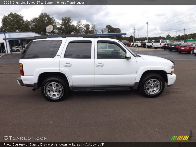 Summit White / Tan/Neutral 2005 Chevrolet Tahoe Z71