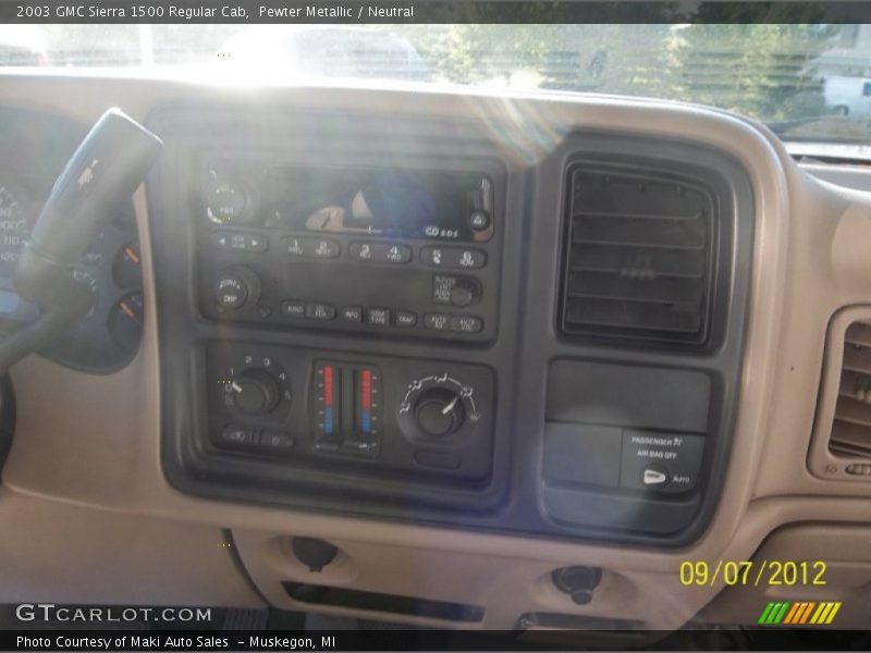 Pewter Metallic / Neutral 2003 GMC Sierra 1500 Regular Cab