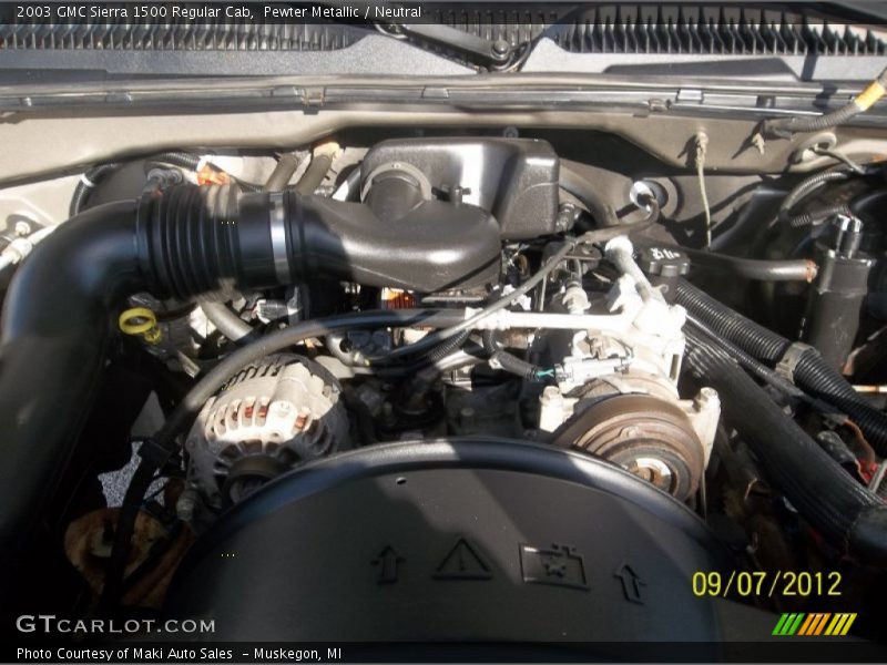 Pewter Metallic / Neutral 2003 GMC Sierra 1500 Regular Cab