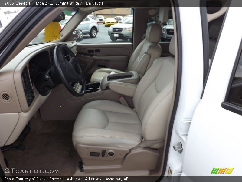 Summit White / Tan/Neutral 2005 Chevrolet Tahoe Z71
