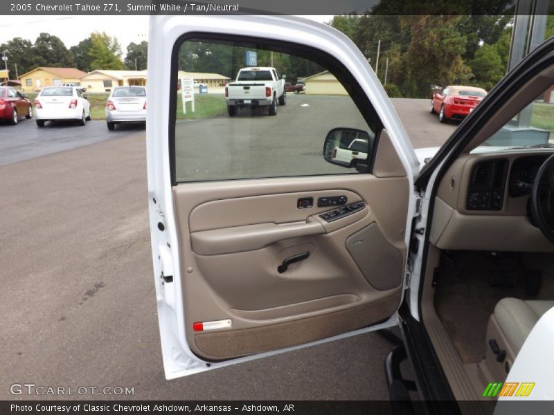 Summit White / Tan/Neutral 2005 Chevrolet Tahoe Z71