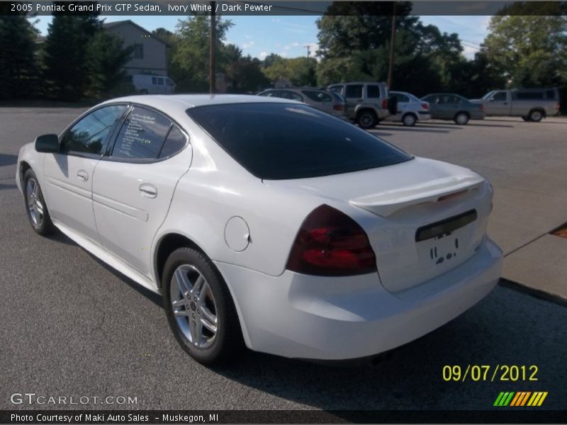 Ivory White / Dark Pewter 2005 Pontiac Grand Prix GTP Sedan