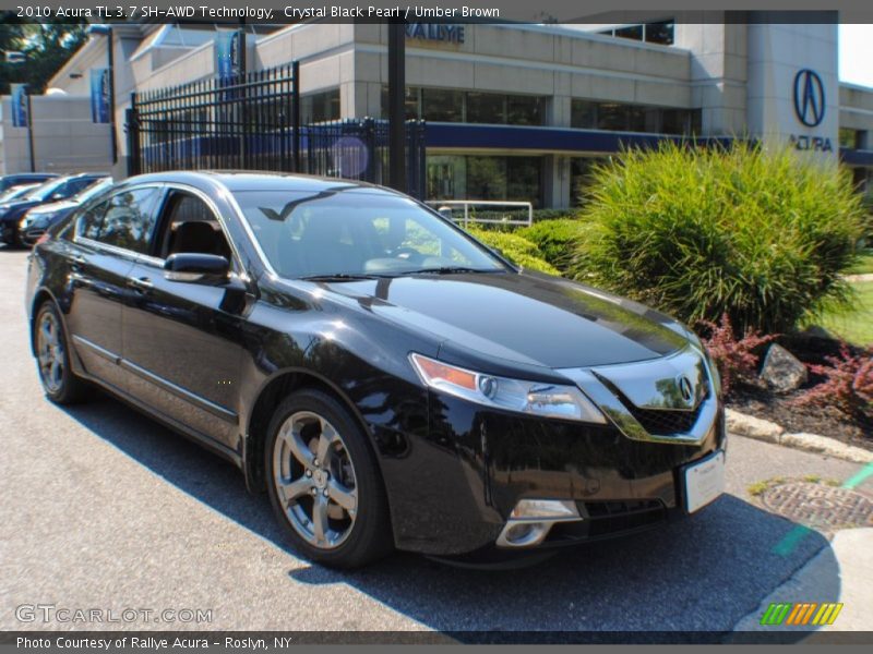 Crystal Black Pearl / Umber Brown 2010 Acura TL 3.7 SH-AWD Technology