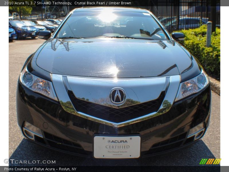 Crystal Black Pearl / Umber Brown 2010 Acura TL 3.7 SH-AWD Technology