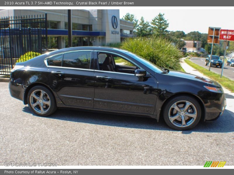 Crystal Black Pearl / Umber Brown 2010 Acura TL 3.7 SH-AWD Technology