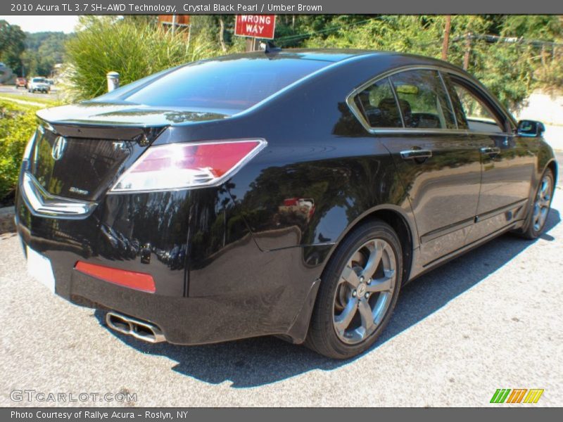 Crystal Black Pearl / Umber Brown 2010 Acura TL 3.7 SH-AWD Technology