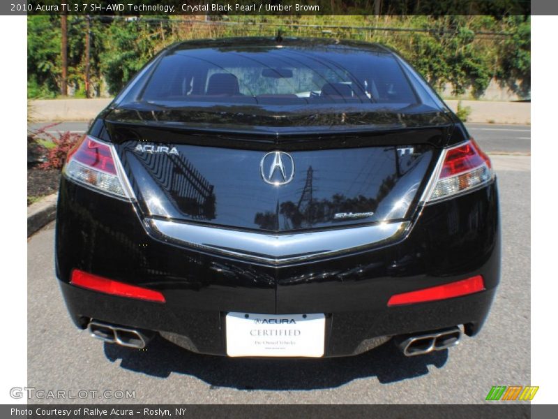 Crystal Black Pearl / Umber Brown 2010 Acura TL 3.7 SH-AWD Technology
