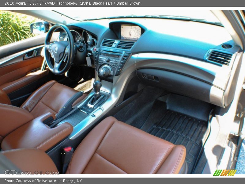 Crystal Black Pearl / Umber Brown 2010 Acura TL 3.7 SH-AWD Technology