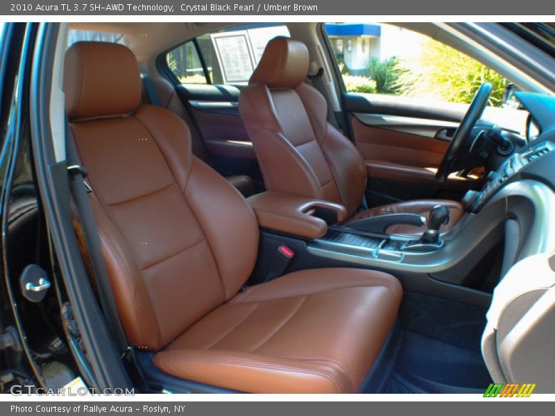 Crystal Black Pearl / Umber Brown 2010 Acura TL 3.7 SH-AWD Technology