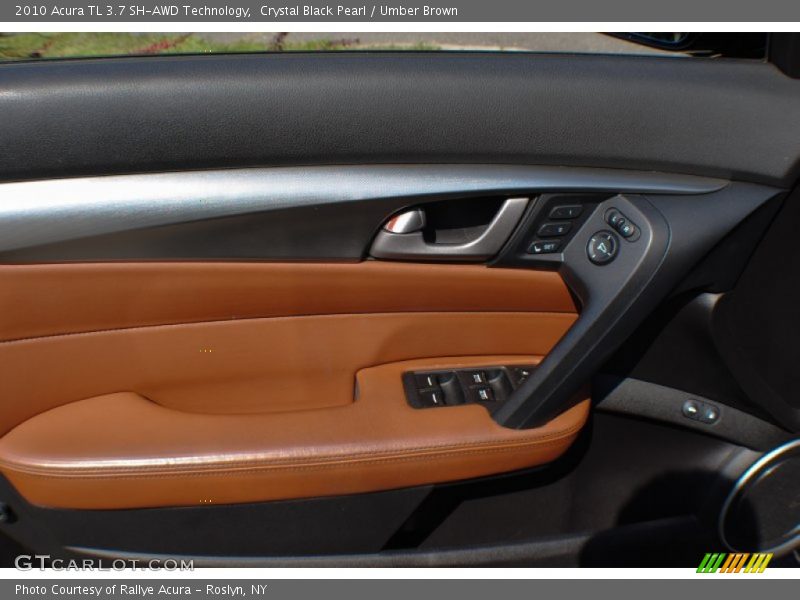 Crystal Black Pearl / Umber Brown 2010 Acura TL 3.7 SH-AWD Technology