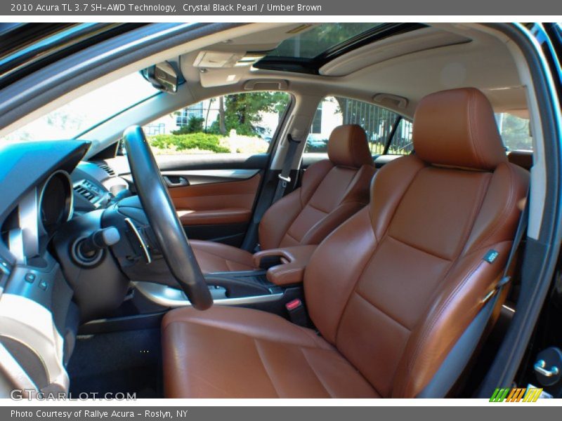 Crystal Black Pearl / Umber Brown 2010 Acura TL 3.7 SH-AWD Technology