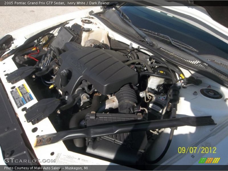 Ivory White / Dark Pewter 2005 Pontiac Grand Prix GTP Sedan