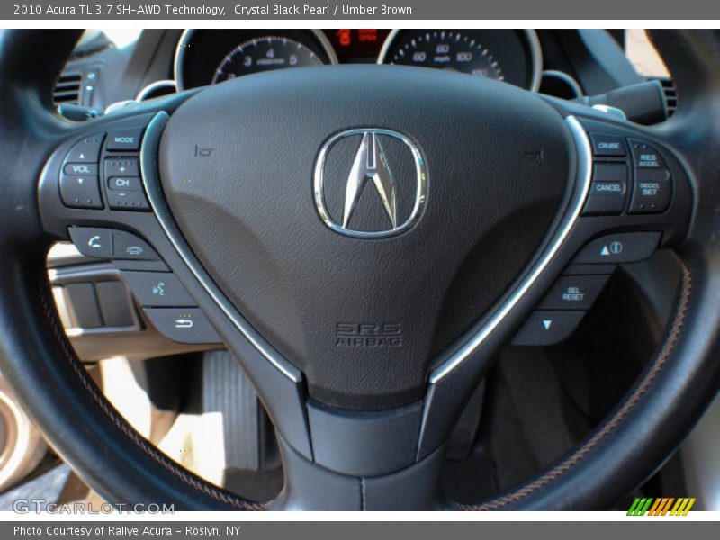 Crystal Black Pearl / Umber Brown 2010 Acura TL 3.7 SH-AWD Technology