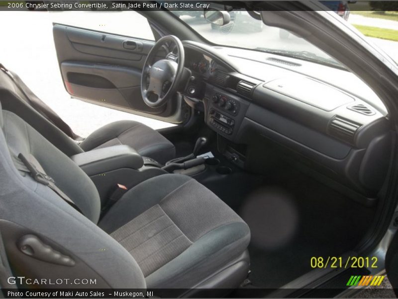 Satin Jade Pearl / Dark Slate Gray 2006 Chrysler Sebring Convertible