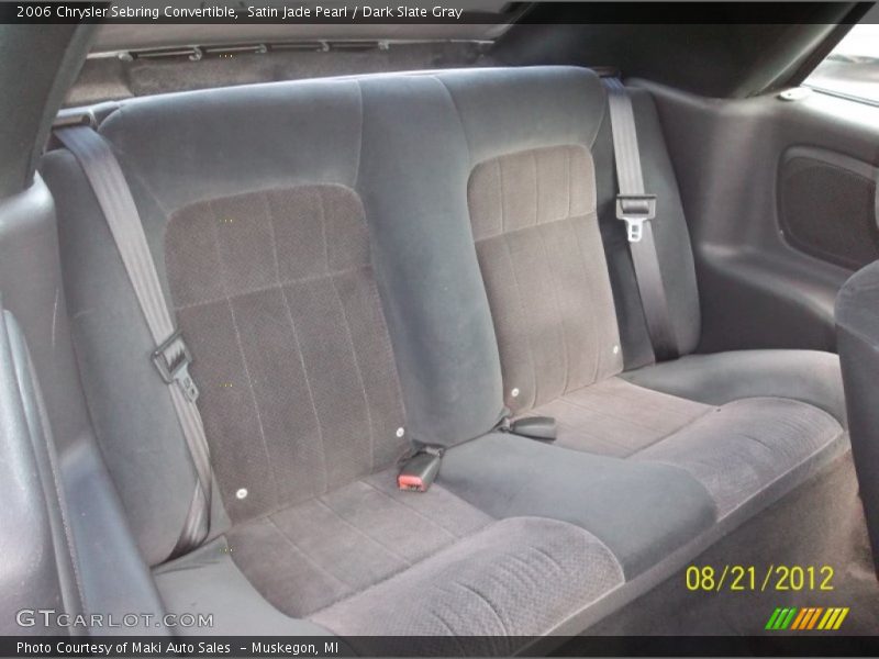 Satin Jade Pearl / Dark Slate Gray 2006 Chrysler Sebring Convertible