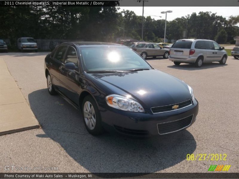 Imperial Blue Metallic / Ebony 2011 Chevrolet Impala LS