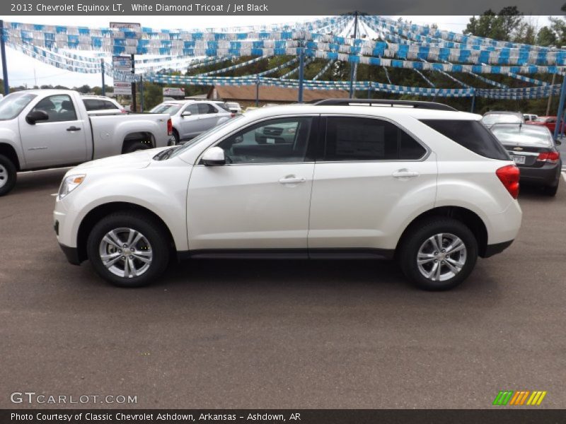 White Diamond Tricoat / Jet Black 2013 Chevrolet Equinox LT