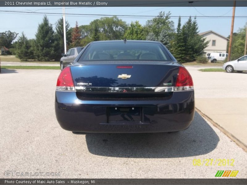 Imperial Blue Metallic / Ebony 2011 Chevrolet Impala LS