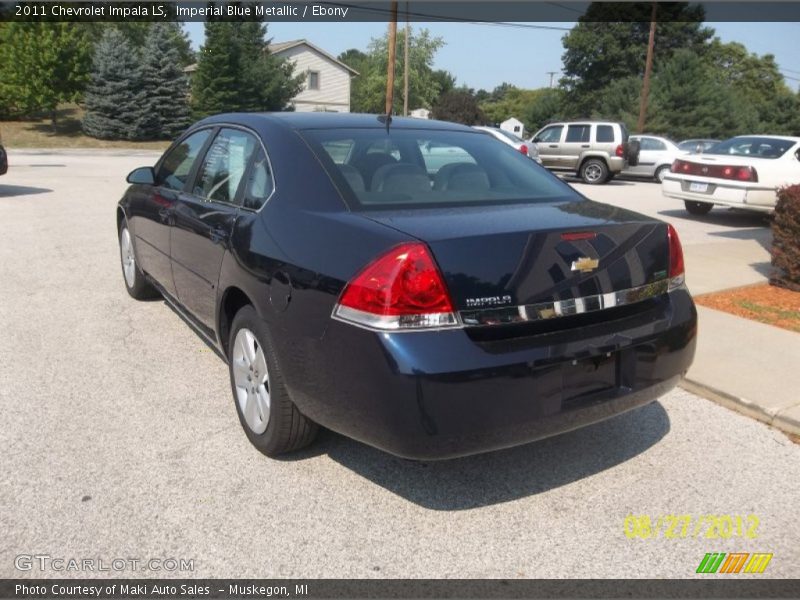 Imperial Blue Metallic / Ebony 2011 Chevrolet Impala LS