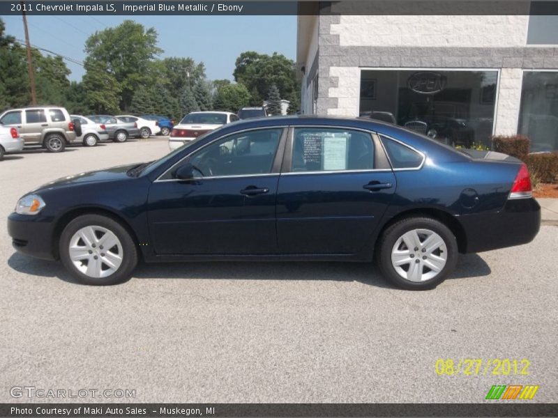 Imperial Blue Metallic / Ebony 2011 Chevrolet Impala LS