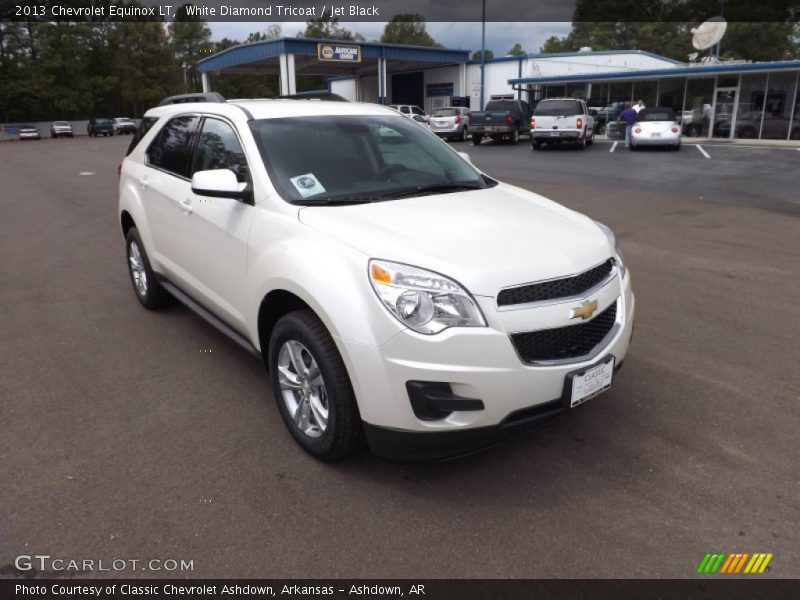 White Diamond Tricoat / Jet Black 2013 Chevrolet Equinox LT